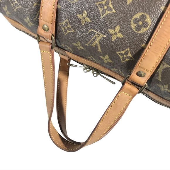 AUTH Louis Vuitton Monogram Bag Boston bag sack souple 35 - Picture 4 of 8